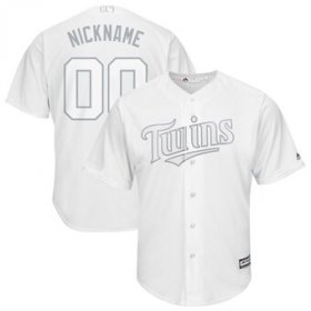 Wholesale Cheap Minnesota Twins Majestic 2019 Players\' Weekend Cool Base Roster Custom Jersey White