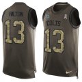 Wholesale Cheap Nike Colts #13 T.Y. Hilton Green Men's Stitched NFL Limited Salute To Service Tank Top Jersey