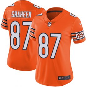 Wholesale Cheap Nike Bears #87 Adam Shaheen Orange Women\'s Stitched NFL Limited Rush Jersey