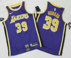 Wholesale Cheap Men's Los Angeles Lakers #39 Dwight Howard Purple 2019 Nike Swingman Printed NBA Jersey