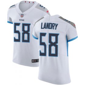 Wholesale Cheap Nike Titans #58 Harold Landry White Men\'s Stitched NFL Vapor Untouchable Elite Jersey