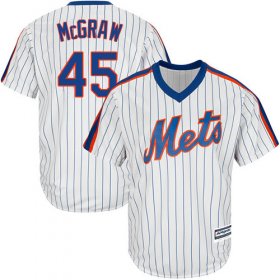Wholesale Cheap Mets #45 Tug McGraw White(Blue Strip) Alternate Cool Base Stitched Youth MLB Jersey