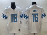 Cheap Men's Detroit Lions #16 Jared Goff White 2023 F.U.S.E. Vapor Untouchable Limited Stitched Jersey