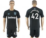 Wholesale Cheap West Ham United #42 Samuelsen Away Soccer Club Jersey