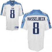 Wholesale Cheap Titans #8 Matt Hasselbeck White Stitched NFL Jersey