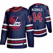 Wholesale Cheap Winnipeg Jets #14 Ab McDonald Men's 2019-20 Heritage Classic Wha Navy Stitched NHL Jersey