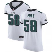 Wholesale Cheap Nike Eagles #58 LJ Fort White Men's Stitched NFL Vapor Untouchable Elite Jersey