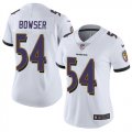 Wholesale Cheap Nike Ravens #54 Tyus Bowser White Women's Stitched NFL Vapor Untouchable Limited Jersey