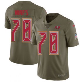 Wholesale Cheap Nike Buccaneers #78 Tristan Wirfs Olive Youth Stitched NFL Limited 2017 Salute To Service Jersey