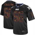 Wholesale Cheap Nike Giants #56 Lawrence Taylor Black Men's Stitched NFL Elite Camo Fashion Jersey