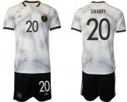 Cheap Men's Germany #20 Gnabry White Home Soccer Jersey Suit