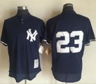 Wholesale Cheap Mitchell And Ness 1995 Yankees #23 Don Mattingly Blue Throwback Stitched MLB Jersey