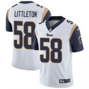 Wholesale Cheap Nike Rams #58 Cory Littleton White Men's Stitched NFL Vapor Untouchable Limited Jersey