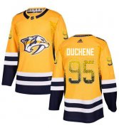 Wholesale Cheap Adidas Predators #95 Matt Duchene Yellow Home Authentic Drift Fashion Stitched NHL Jersey