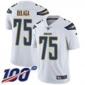 Wholesale Cheap Nike Chargers #75 Bryan Bulaga White Men's Stitched NFL 100th Season Vapor Untouchable Limited Jersey