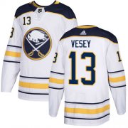 Wholesale Cheap Adidas Sabres #13 Jimmy Vesey White Road Authentic Stitched NHL Jersey