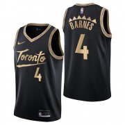 Wholesale Cheap Men's Toronto Raptors #4 Scottie Barnes City Edition Black Jersey