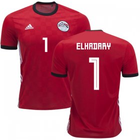 Wholesale Cheap Egypt #1 Elhadary Red Home Soccer Country Jersey
