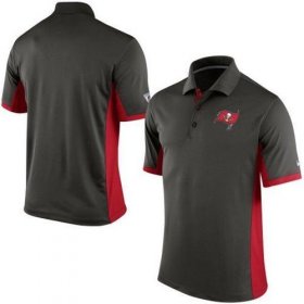 Wholesale Cheap Men\'s Nike NFL Tampa Bay Buccaneers Pewter Team Issue Performance Polo
