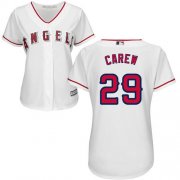Wholesale Cheap Angels #29 Rod Carew White Home Women's Stitched MLB Jersey