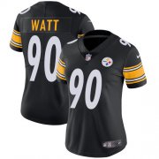 Wholesale Cheap Nike Steelers #90 T. J. Watt Black Team Color Women's Stitched NFL Vapor Untouchable Limited Jersey
