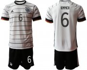 Wholesale Cheap Men 2021 European Cup Germany home white 6 Soccer Jersey