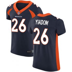 Wholesale Cheap Nike Broncos #26 Isaac Yiadom Navy Blue Alternate Men\'s Stitched NFL Vapor Untouchable Elite Jersey