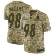 Wholesale Cheap Nike Steelers #98 Vince Williams Camo Men's Stitched NFL Limited 2018 Salute To Service Jersey