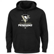 Wholesale Cheap Pittsburgh Penguins Majestic Critical Victory VIII Pullover Hoodie Black