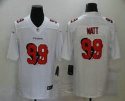 Wholesale Cheap Men's Houston Texans #99 J.J. Watt White 2020 Shadow Logo Vapor Untouchable Stitched NFL Nike Limited Jersey