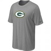 Wholesale Cheap Nike Green Bay Packers Sideline Legend Authentic Logo Dri-FIT NFL T-Shirt Light Grey