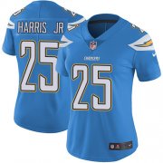 Wholesale Cheap Nike Chargers #25 Chris Harris Jr Electric Blue Alternate Women's Stitched NFL Vapor Untouchable Limited Jersey
