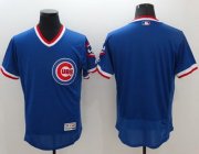 Wholesale Cheap Cubs Blank Blue Flexbase Authentic Collection Cooperstown Stitched MLB Jersey
