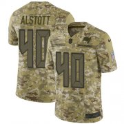 Wholesale Cheap Nike Buccaneers #40 Mike Alstott Camo Men's Stitched NFL Limited 2018 Salute To Service Jersey
