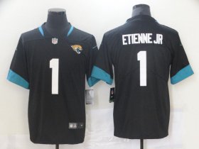 Wholesale Cheap Men\'s Jacksonville Jaguars #1 Travis Etienne Jr Black 2021 Vapor Untouchable Stitched NFL Nike Limited Jersey