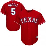 Wholesale Cheap Rangers #5 Mike Napoli Red Cool Base Stitched Youth MLB Jersey