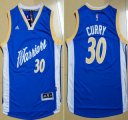 Wholesale Cheap Men's Golden State Warriors #30 Stephen Curry Revolution 30 Swingman 2015 Christmas Day Blue Jersey