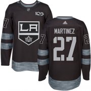 Wholesale Cheap Adidas Kings #27 Alec Martinez Black 1917-2017 100th Anniversary Stitched NHL Jersey