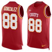 Wholesale Cheap Nike Chiefs #88 Tony Gonzalez Red Team Color Men's Stitched NFL Limited Tank Top Jersey
