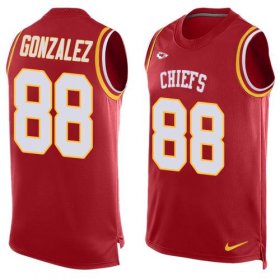 Wholesale Cheap Nike Chiefs #88 Tony Gonzalez Red Team Color Men\'s Stitched NFL Limited Tank Top Jersey