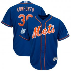 Wholesale Cheap Mets #30 Michael Conforto Blue 2019 Spring Training Cool Base Stitched MLB Jersey