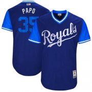 Wholesale Cheap Royals #35 Eric Hosmer Navy "Papo" Players Weekend Authentic Stitched MLB Jersey