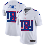 Wholesale Cheap New York Giants #8 Daniel Jones White Men's Nike Team Logo Dual Overlap Limited NFL Jersey