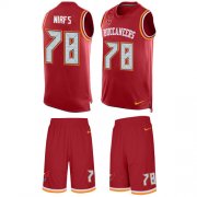 Wholesale Cheap Nike Buccaneers #78 Tristan Wirfs Red Team Color Men's Stitched NFL Limited Tank Top Suit Jersey