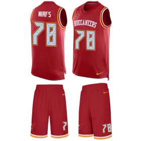 Wholesale Cheap Nike Buccaneers #78 Tristan Wirfs Red Team Color Men\'s Stitched NFL Limited Tank Top Suit Jersey