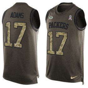 Wholesale Cheap Nike Packers #17 Davante Adams Green Men\'s Stitched NFL Limited Salute To Service Tank Top Jersey