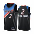 Wholesale Cheap Nike Thunder #2 Shai Gilgeous-Alexander Black NBA Swingman 2020-21 City Edition Jersey
