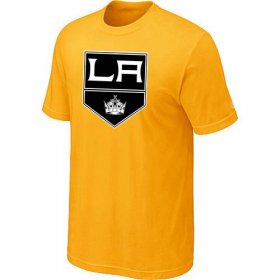 Wholesale Cheap Los Angeles Kings Big & Tall Logo Yellow NHL T-Shirt