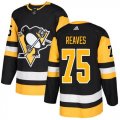 Wholesale Cheap Adidas Penguins #75 Ryan Reaves Black Home Authentic Stitched NHL Jersey