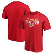 Wholesale Cheap Kansas City Chiefs 2019 NFL Playoffs Bound Chip Shot T-Shirt Red